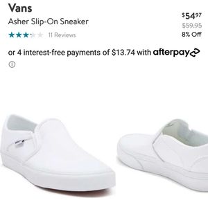 Vans original slip on sneakers. Worn twice.